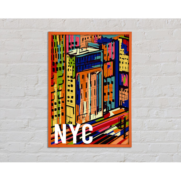 Ophelia & Co. NYC Colourful City Single Picture Frame Art Prints Wayfair.co.uk